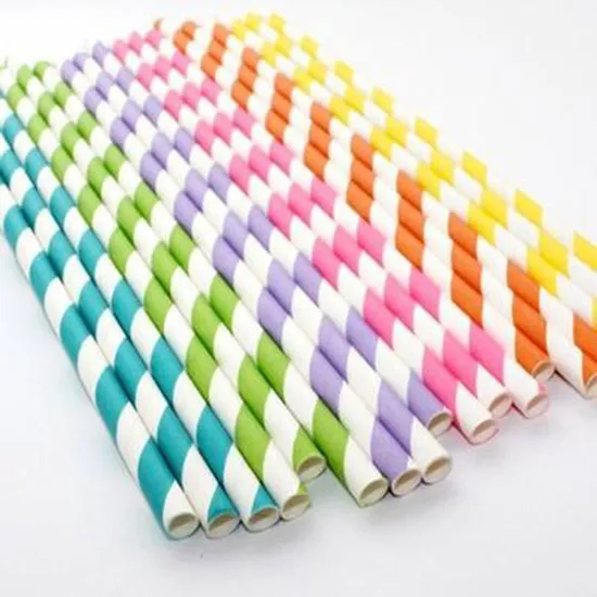 Biodegradable Multicolored Paper Straws BIOHS-PSS for Restaurant Party
