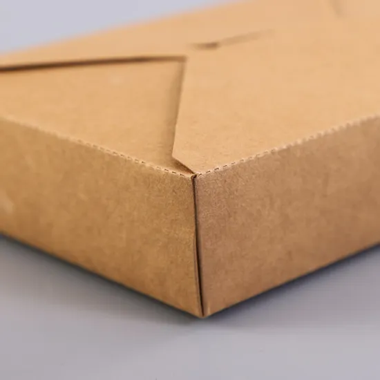 Custom Logo Kraft Paper Lunch Box KPB-138 for Food Packaging