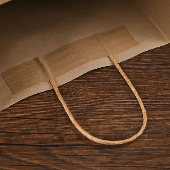 Custom Logo Printed Recycled Kraft Paper Shopping Bag PBH-013