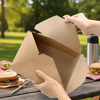 3 Layer Recycled Kraft Paper Food Box KPB-021 with Self-Lock Window