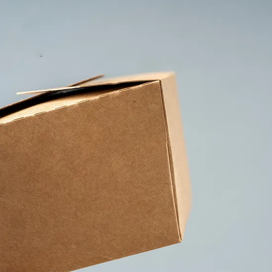 Custom Logo Kraft Paper Lunch Box KPB-138 for Food Packaging