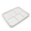 Biodegradable 5-Compartment Food Tray with Cover BIOHS-BT5