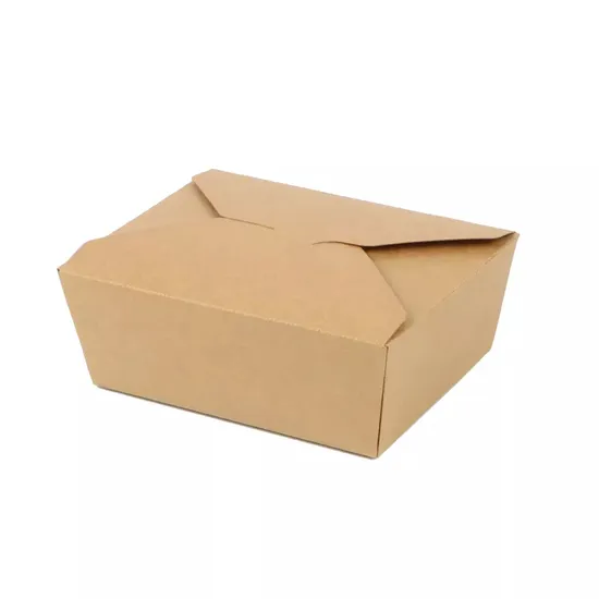 3 Layer Recycled Kraft Paper Food Box KPB-021 with Self-Lock Window