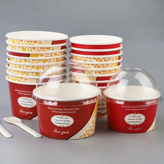 Biodegradable Yogurt Cup RPB020 with PP Lid for Food Packaging