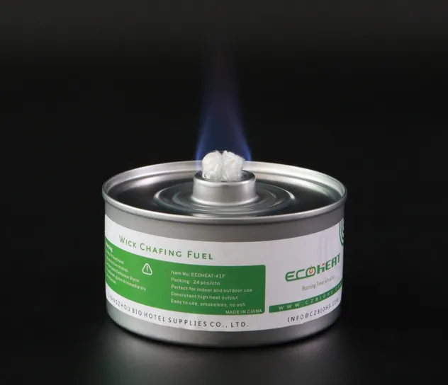 Fiberglass Wick Chafing Fuel Providing Transparent Flame