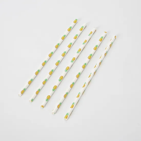 BIOHS-PS Eco-Friendly Multicolored Paper Straws for Restaurants (10000PCS/Carton)