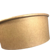 Compostable Kraft Paper Lunch Bowl Boxes with Lid for Food Packaging