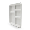 Biodegradable 5-Compartment Food Tray with Cover BIOHS-BT5