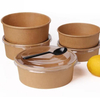 Custom Printed Kraft Paper Soup Cup with Lid for Hot Soup