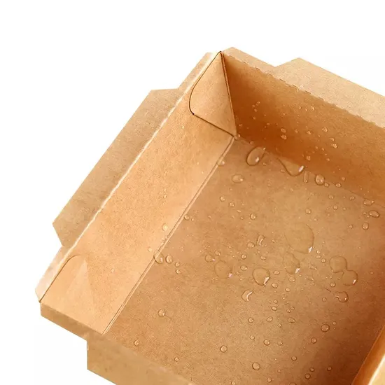 3 Layer Recycled Kraft Paper Food Box KPB-021 with Self-Lock Window