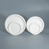 9 Inch Sugarcane Bagasse Pulp Round Plates - Compostable Biodegradable Tableware