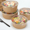 Custom Printed Kraft Paper Soup Cup with Lid for Hot Soup