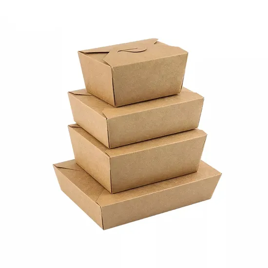 3 Layer Recycled Kraft Paper Food Box KPB-021 with Self-Lock Window