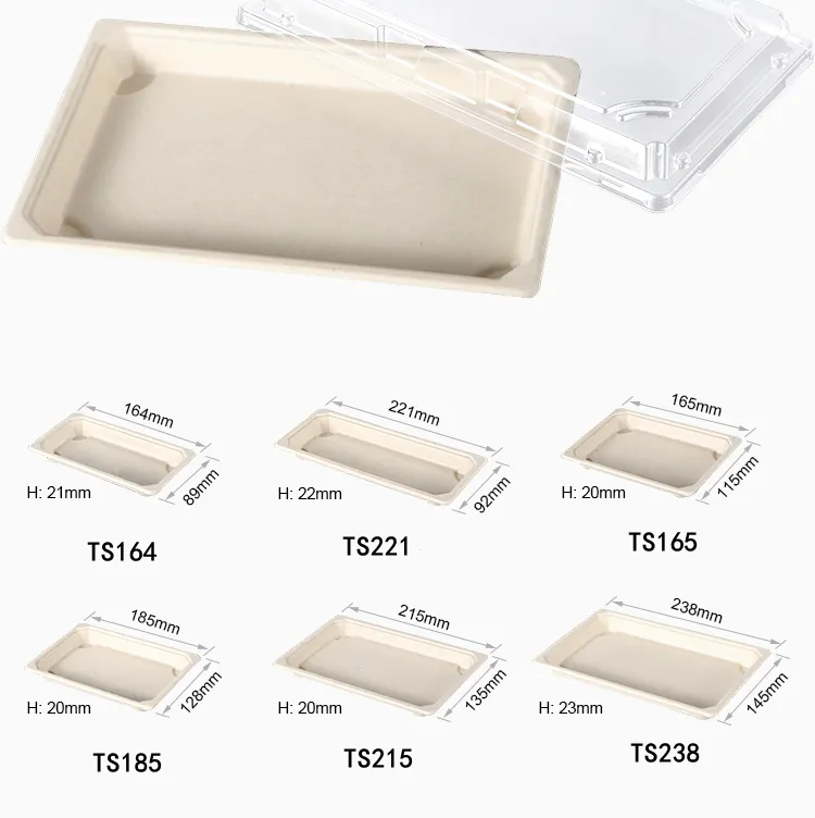 Versatile applications of biodegradable sushi tray in commercial catering