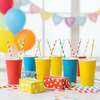 Biodegradable Multicolored Paper Straws BIOHS-PSS for Restaurant Party