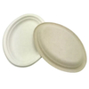 ST-PO Biodegradable Sugarcane Pulp Oval Plates for Eco-Friendly Dining