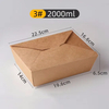 Eco-Friendly Kraft Paper Food Containers for Takeaway Greasy Food