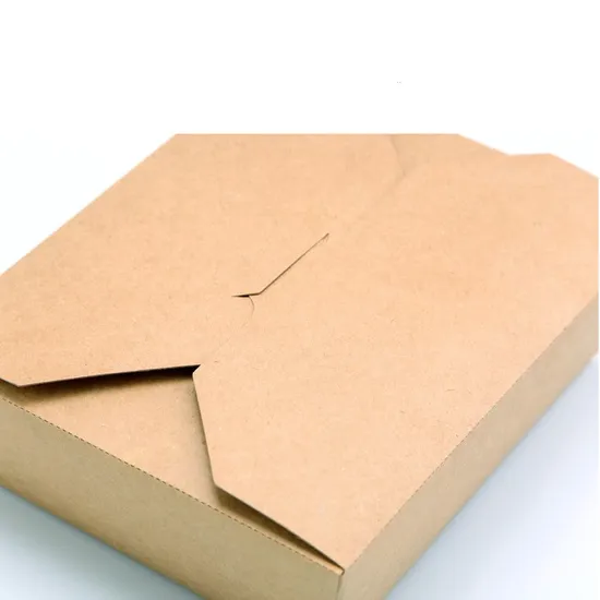 3 Layer Recycled Kraft Paper Food Box KPB-021 with Self-Lock Window