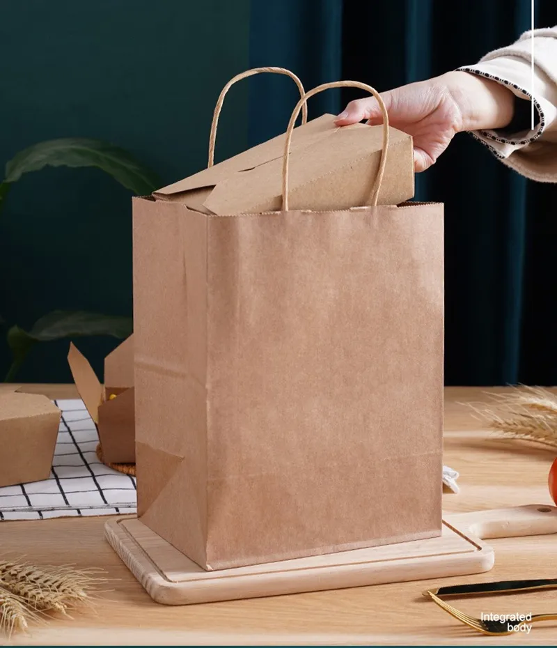 Flat-Shipped Kraft Paper Food Containers Stacked for Efficient Commercial Warehouse Storage