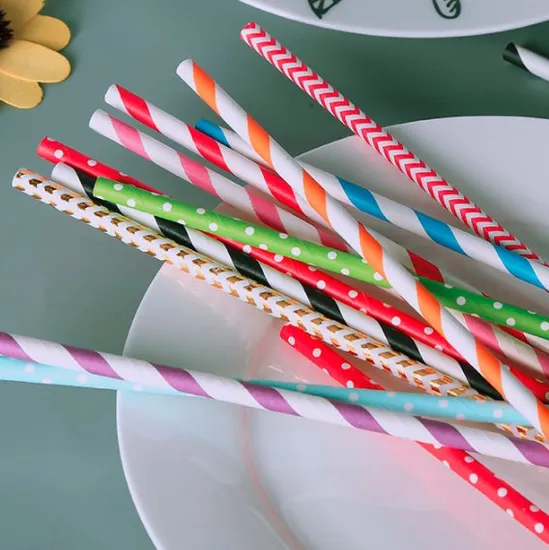 Custom Logo Biodegradable PLA Drinking Straws Eco Friendly Disposable