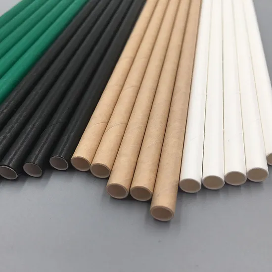 BIOHS-PS Custom Printed Biodegradable Paper Straws for Restaurants