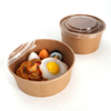 Custom Printed Kraft Paper Soup Cup with Lid for Hot Soup