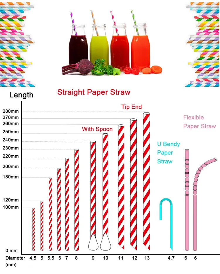 Illustration of the 120-day eco-friendly degradation process for compostable paper straws