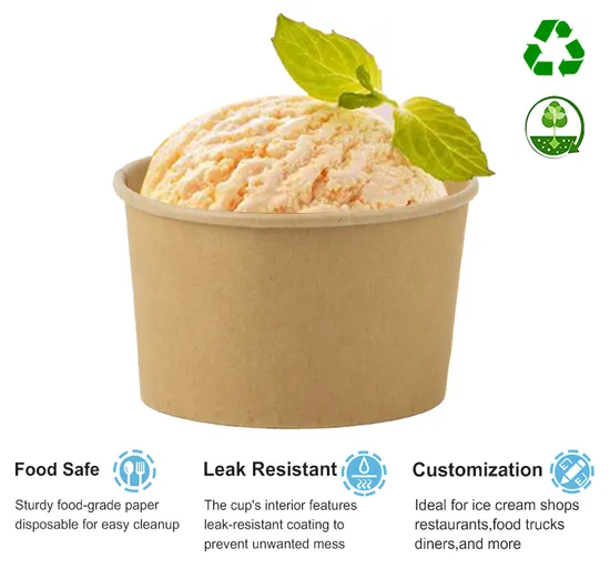 Biodegradable Yogurt Cup RPB020 with PP Lid for Food Packaging