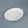 ST-PO Biodegradable Sugarcane Pulp Oval Plates for Eco-Friendly Dining