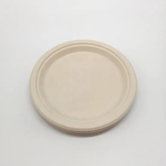 9 Inch Sugarcane Bagasse Pulp Round Plates - Compostable Biodegradable Tableware
