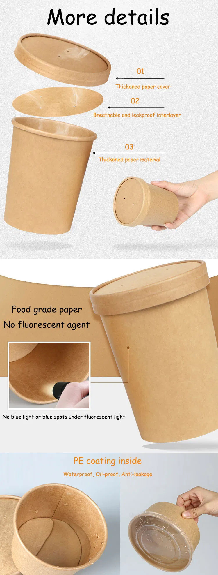 Custom printed disposable paper bowls utilizing eco-friendly water-based inks